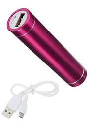 Bateria Cargador Externo para XIAOMI Mi 9T Universal Power Bank 2600mAh con Cable USB/Mirco USB Secours Teléfono (Rosa)