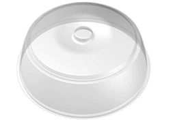 BranQ - Home Essential mikrovågsskydd, BPA-fri plast, transparent, Ø 27 x 9 cm