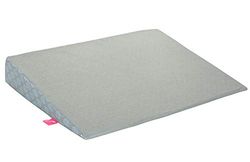 Baby wigvormige kussen van Motherhood incl. afneembare hoes van 100% katoen en waterdichte, luchtdoorlatende molton onderlegger van katoen, 60x45 cm, schip blauw