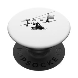 Piloto de Motos de Nieve Motos de nieve Motonieve PopSockets PopGrip Adhesivo