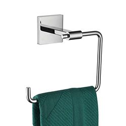 KOKOSIRI Handtuchring Badetuchhalter Duschtuchhalter Badezimmer WC Hardware Edelstahl Wandhalterung Poliertes Chrom B3007CH