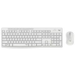 Logitech MK295 Kit Mouse e Tastiera Wireless, Layout Tedesco Qwertz, Bianco