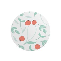 Questo Casa, Round Digital Printed Mouse Pad, Non-Slip Base, for Office and Home, Diameter:22cm