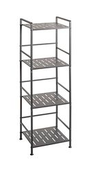 HAKU Möbel étagère, Anthracite, métal - Dim.: P 28 x L 33 x H 106 cm, Style: Modern
