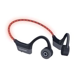 OPN Sound Dashlyte Cuffie Conduzione Ossea Auricolare Bluetooth Orecchio Libero Luci LED IPX5 per Sport Corsa