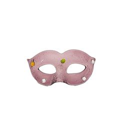 Maschera Veneziana in Vetro Di Murano colorato con Murrine Artigianato Veneziano (M, Rosa antico)