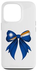 Marshall Islands Marshallese Pride Coquette Flag Girl Mom Case for iPhone 13 Pro