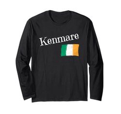 Kenmare Irlanda Bandiera Città irlandese San Patrizio Maglia a Manica