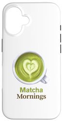 Matcha iced latte mornings Case for iPhone 16
