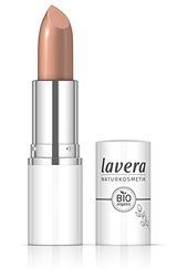 lavera Cream Glow pomadka do ust, Antique Brown 01, intensywny kolor, błyszczące wykończenie, wysoki komfort noszenia, trwałość do 6 godzin, wegańska, naturalny kosmetyk (1 x 18 g)