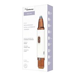 Paul Anthony 'SPA Pro' Lithium Rechargeable 2in1 Dual Facial & Eyebrow Trimmer, Painless, Flawless Finish for Upper Lip, Chin brow and Facial Hair - H3501