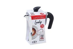 Pratesi CAFFETTIERA Lady TZ.1/2 Cravatta CASACONTE, 18/8 Stainless Steel, Multicolour, One Size