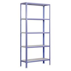 Simon Rack Livraria estante salão, 1800 x 800 x 300 mm, 5 alturas, estilo industrial, metal, violeta/branco - Simon Home