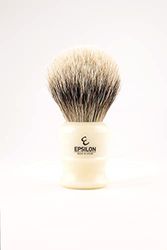 Pennello da barba con punta argentata Epsilon avorio 50/26 mm
