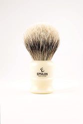 Epsilon Brosse à raser avec pointe argentée Ivoire 50/26 mm