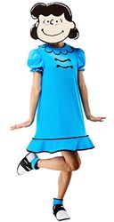 Rubies womens Peanuts Lucy Costume Dress and Foam Mask, As Shown, Medium