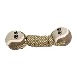 AQPET Hondenspeelgoed Rope tennisballen met touw 22 x 7 cm