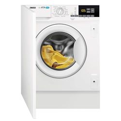 Zanussi ZNT816PCWA Lavasecadora de Carga Frontal, Lava 8 Kg, Seca 4 Kg, Integrable, 1600 rpm, Función Vapor, Tecnología PowerCare y ProSense, Motor Inverter, Blanco, Clase B