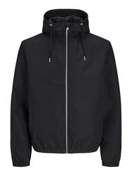 JACK & JONES Jjelegacy Noos lichtgewicht jas met korte capuchon, zwart/details: massief, XS heren, zwart/details: effen., XS