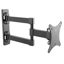 RICOO PC-monitor wandhouder draaibaar kantelbaar voor 13-27 inch, houder wand S7711, monitorhouder, beeldschermhouder, monitor muurbeugel 24 inch, VESA 75 x 75, 100 x 100 mm