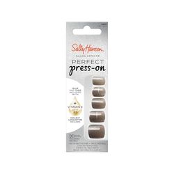 Sally Hansen - Uñas postizas para salón con efectos perfectos prensas, 231 años de luz, no dañan tus uñas naturales, manicura rápida y fácil, resultado profesional, cápsulas reutilizables.
