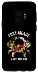 Coque pour Galaxy S9 Fort Meade Maryland USA Crabe Design vintage vieilli