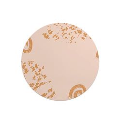 Questo Casa, Ronde digitaal bedrukte muismat, antislip onderkant, voor kantoor en thuis, diameter: 22 cm