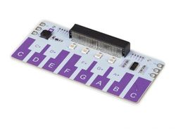Whadda Scudo per pianoforte per micro:bit®, con 13 tasti sensore, cicalino e LED RGB, facile connessione e integrazione, ideale per progetti musicali didattici e codifica creativa