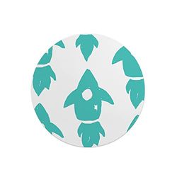 Questo Casa, Round Digital Printed Mouse Pad, Non-Slip Base, for Office and Home, Diameter:22cm