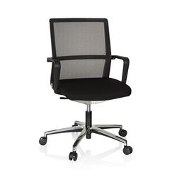 hjh OFFICE 608904 Silla de Oficina Move-Tec Net 3D Tela Negro, Respaldo en Malla Transpirable, Sentado dinámico
