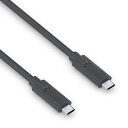 PureLink cable USB-C a USB-C, USB 3.1 Gen 2 con transferencia de datos a 10 GB/s, negro, 0,50 m