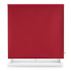 INTERBLIND | Estor Enrollable Opaco Liso Premium - Tamaño 120x230 cm Ancho por Alto - Medida Tela 117x225 cm - Térmico Burdeos - Aislamiento Luz, Frío y Calor
