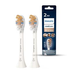 PHILIPS Sonicare Testina per spazzolino Premium All-in-One Original A3, di colore bianco, confezione da 2 testine Modello HX9092/10, Vecchio, 2 Testine