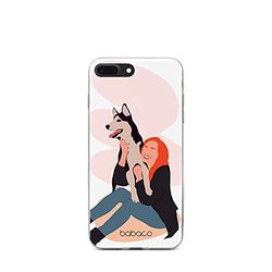 ERT GROUP mobiltelefonfodral för Iphone 7 PLUS/ 8 PLUS originalt och officiellt licensierat Babaco mönster Dogs 004 optimalt anpassad till formen på mobiltelefonen, fodral tillverkad av TPU-plast