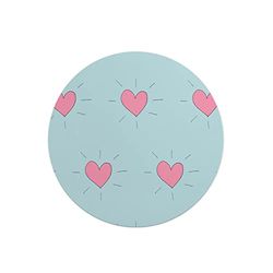 Questo Casa, Round Digital Printed Mouse Pad, Non-Slip Base, for Office and Home, Diameter:22cm