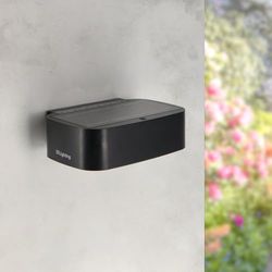 M Ledme - Applique solare a LED Plit nera da 1,7 W, illuminazione per esterni con sensore crepuscolare, 4000 K (neutro), protezione IP65, autonomia 6-8 ore. Ideale per l'uso in ambienti esterni.