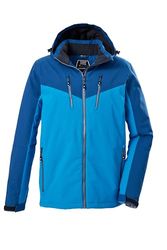 killtec Uomo Giacca da sci/giacca funzionale con cappuccio e paraneve KSW 441 MN SKI JCKT, blau, L, 43159-000