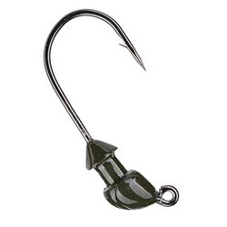 Strike King Baby Squadron Swimbait Head 1/8 oz, verde zucca