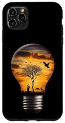 Custodia per iPhone 11 Pro Max Lampadina Yoga Tramonto Cool Tees yoga posa pacifica Meditazione