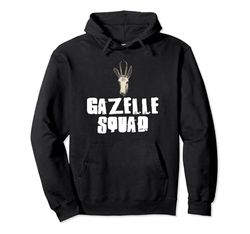 GAZELLE Squad - Maglietta a maniche corte, motivo: Gazelle Felpa con Cappuccio