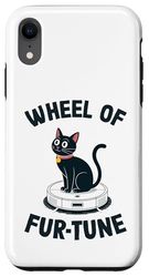 Wheel Of Fur-Tune Cat On Robot Vacuum Cleaner Cat Case for iPhone XR