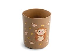Lulabi aap beker kunststof Rigida 6 maanden, 230 ml, bruin