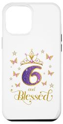 Coque pour iPhone 14 Pro Max 6e anniversaire de 6 ans et bienheureux 6 ans