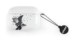 Custodia sottile in TPU glitterata con design Silver Moon di La Voatile per Apple Airpods. Compatibile con Airpods Pro.