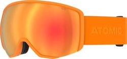 ATOMIC Masque de ski Revent L HD, Orange, Couleurs contrastées, Traitement miroir de qualité, Monture Live Fit, Double écran