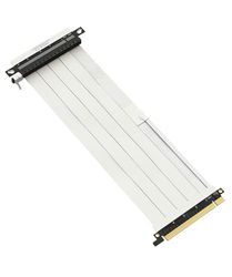 LINKUP - Ultra PCIe 4.0 X16 Riser Kabel [RTX4090 RX6950XT x570 B550 Z690 Getest] Afgeschermd Verticaal Gemonteerd Gaming PCI Express Gen4┃Omgekeerde GPU Contactdoos (27cm) Ontworpen voor ITX┃Wit