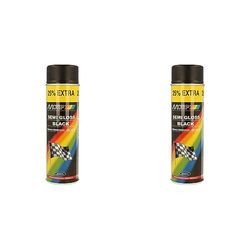 Motip M04001 Rallye Lacquer Satin gloss-500 ml, Semi Gloss Black, 500 ml (Pack of 2)