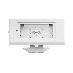 PureMounts® Soporte para Tableta con Carcasa de Acero con Cerradura para iPad 5/6/7/8/9/ iPad Air 9.7"/ 10.5"/10.9"/ iPad Air 9.7"/10.5"/11" y Samsung Tab A 10.1 (2019)/ Tab A7/ S6 Lite 10.4", Blanco