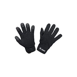 JAKO - Veldspelerhandschoenen Van Fleece, Uniseks-Volwassene, Zwart, 6