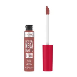 Rimmel London Lasting Mega Matte Rossetto Liquido Lunga Durata Idratante Formula Vegan 200 Pink Blink, 7,4 ml